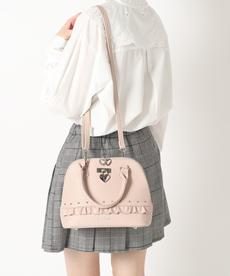 ハートガーリー2wayボストンバッグ 量産 地雷 鍵 