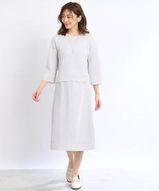 【WEB限定カラーあり／洗える／セットアップ可能】レース調ジャガードスカート