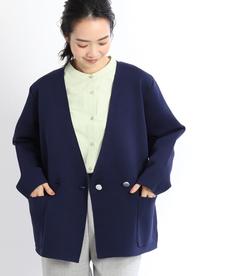 【洗える】ニットジャケット 【洗える】ニットジャケット