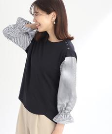 【UVカット/接触冷感/洗える】キャンディスリーブカットソー 【UVカット/接触冷感/洗える】キャンディスリーブカットソー