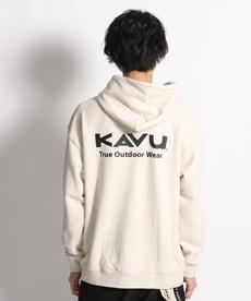 【KAVU(カブー)】別注TRUEロゴスウェットパーカー