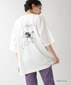 【WOMENS】ミッキーピグメントBIGTシャツ