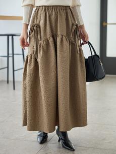 ふくれジャガードギャザースカート ふくれジャガードギャザースカート