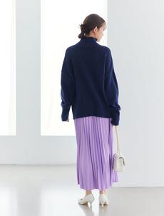 シンプルプリーツロングスカート シンプルプリーツロングスカート