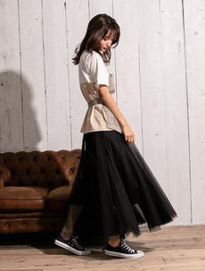 チュールロングスカート チュールロングスカート