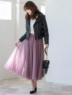 チュールロングスカート チュールロングスカート