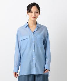 【マガジン掲載】シルクコットン シアーシャツジャケット(検索番号G23)
