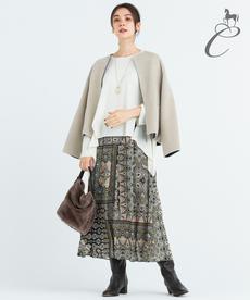 【Class Lounge/リバーシブル】 PURE CASHMERE DOUBLE ショートコート