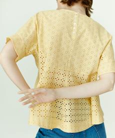 【WEB限定カラーあり・先行予約】エンブロイダリーレース ペプラムブラウス 【WEB限定カラーあり・先行予約】エンブロイダリーレース ペプラムブラウス