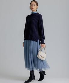 【飯豊まりえさん着用・Oggi12月号掲載】ギャザーチュール スカート