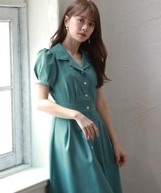 半袖開襟シャツワンピース