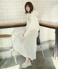 【予約商品】コットン刺繍MIXマーメイドスカート