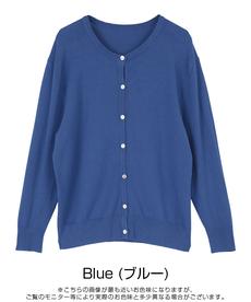 ★
クルーネックライトニットカーディガン【メール便可／100】〔人気商品！予約〕