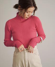 ★
ランダムリブハイネックニット〔人気商品！予約〕