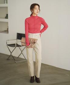 ★
ランダムリブハイネックニット〔人気商品！予約〕