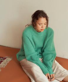 ★【完売カラー再販！】
ハイネックふわっとタッチニット〔人気商品！予約〕