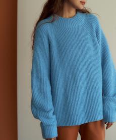 ★【完売カラー再販！】
ハイネックふわっとタッチニット〔人気商品！予約〕