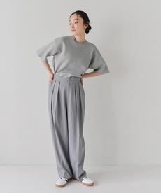 ハーフスリーブニットプルオーバー