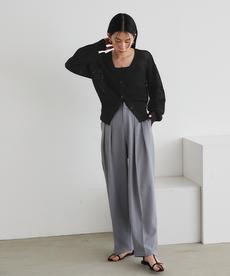 メッシュニットカーディガン