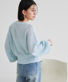 メッシュニットカーディガン