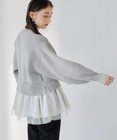 【IGTV】
ペプラムレイヤードニットカーディガン